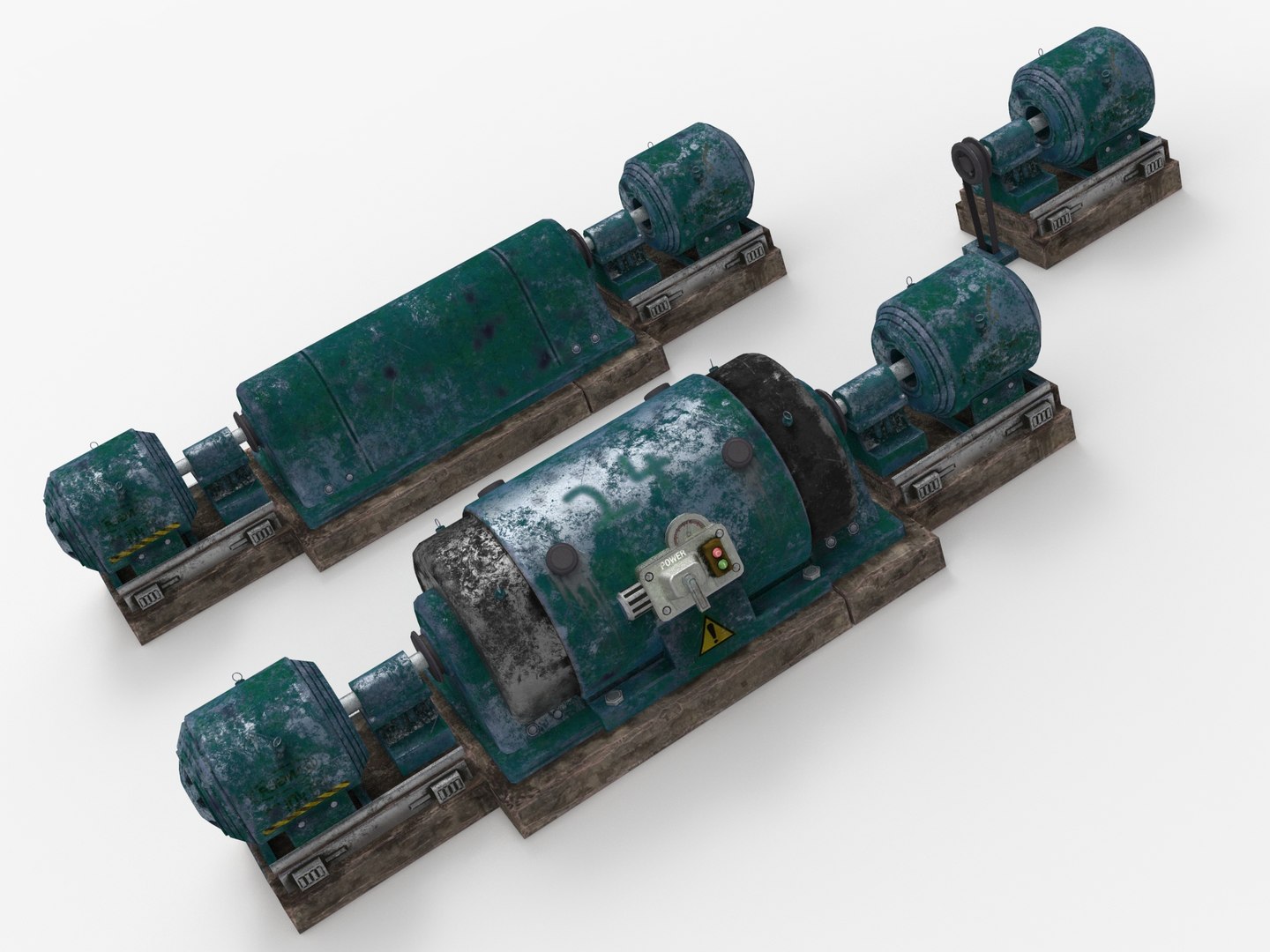 Diesel generator engine model - TurboSquid 1429925