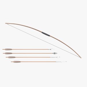 bow arrows 3D model
