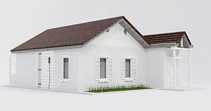 Two Bedroom Country-Side Little Home 3D model