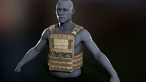 crye cage vest 3D model