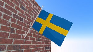 Flag of Sweden 3D model