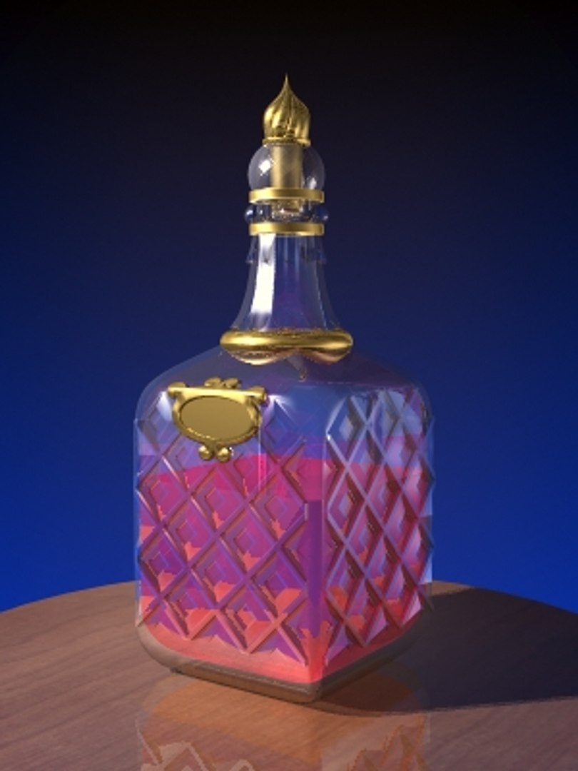 crystal decanter 3d model