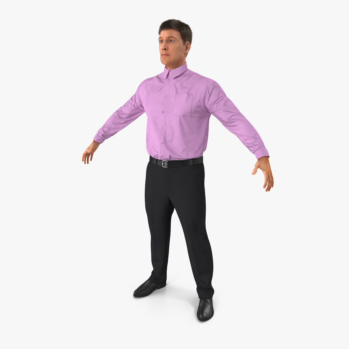 Men business casual dress 3D model - TurboSquid 1158130