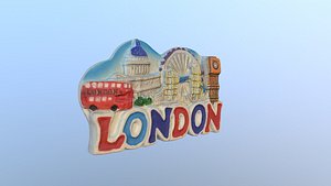 3D model city london england magnet