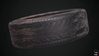Low Poly Tyre Game Assest