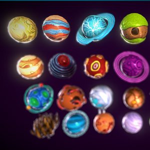 Cartoon Solar System2