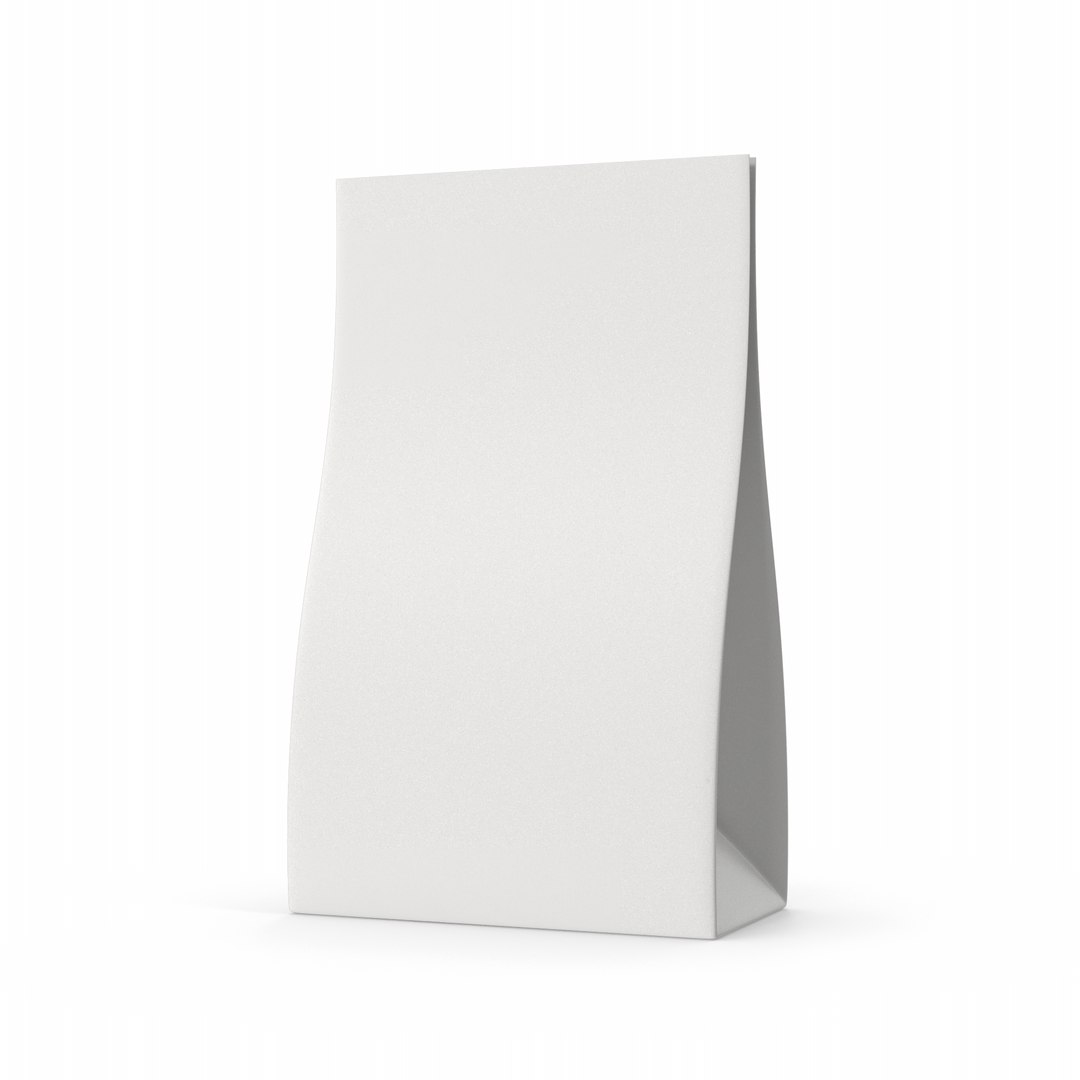 3D White Paper Bag - TurboSquid 2046026