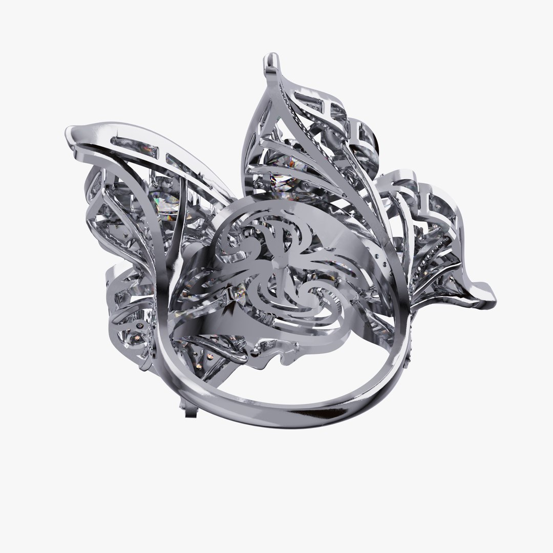 3D Butterfly Ring model - TurboSquid 1947726
