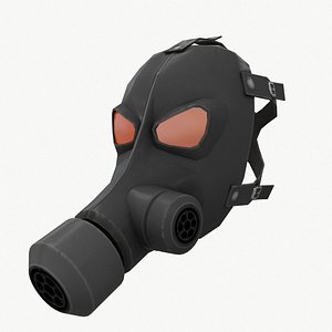 3d model of gas mask