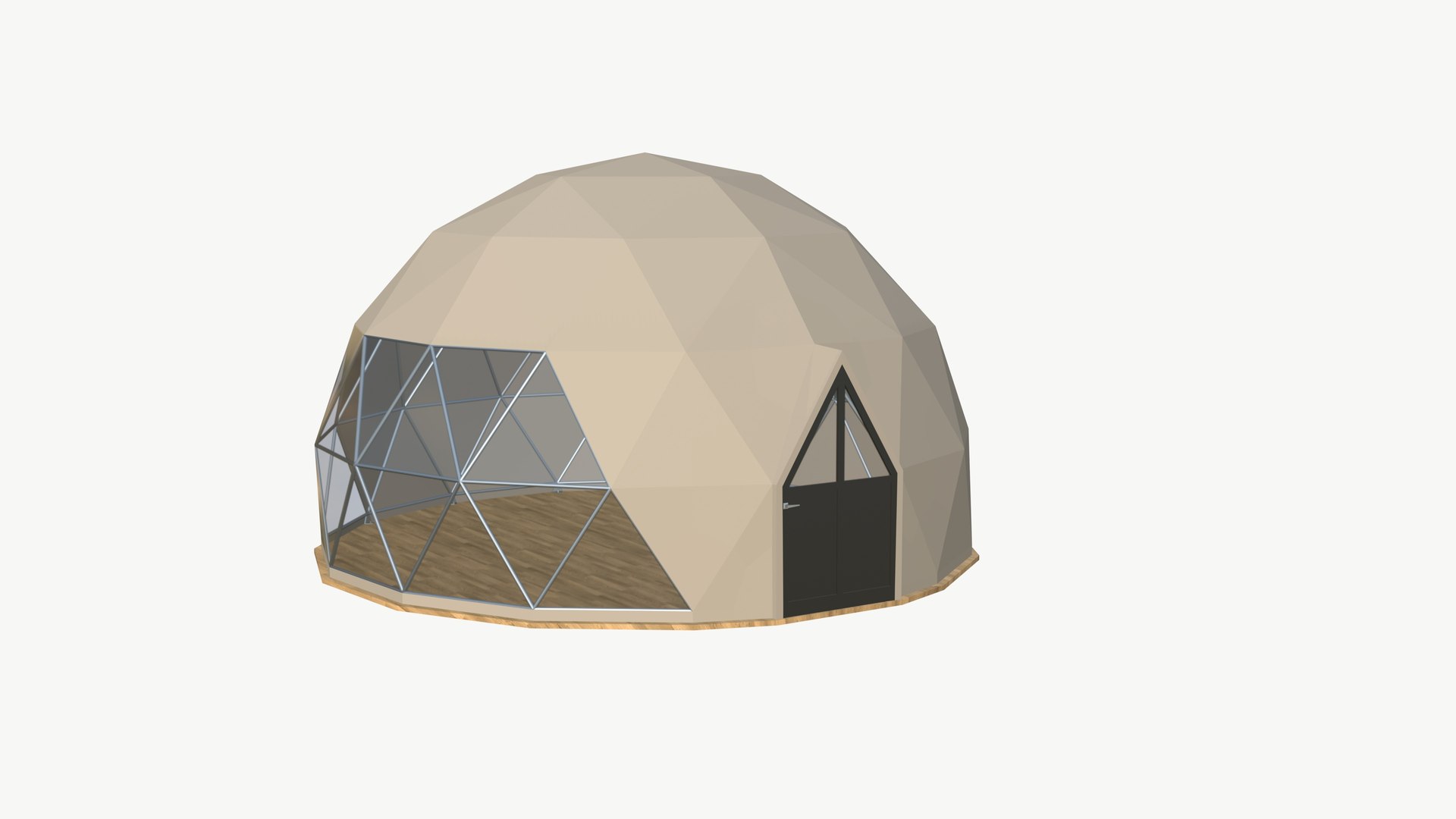 Geodesic Dome Structure 3D model - TurboSquid 2117514