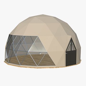 Geodesic Dome Structure 3D model