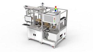 3D Automatic Folding Box Labeling Machine model