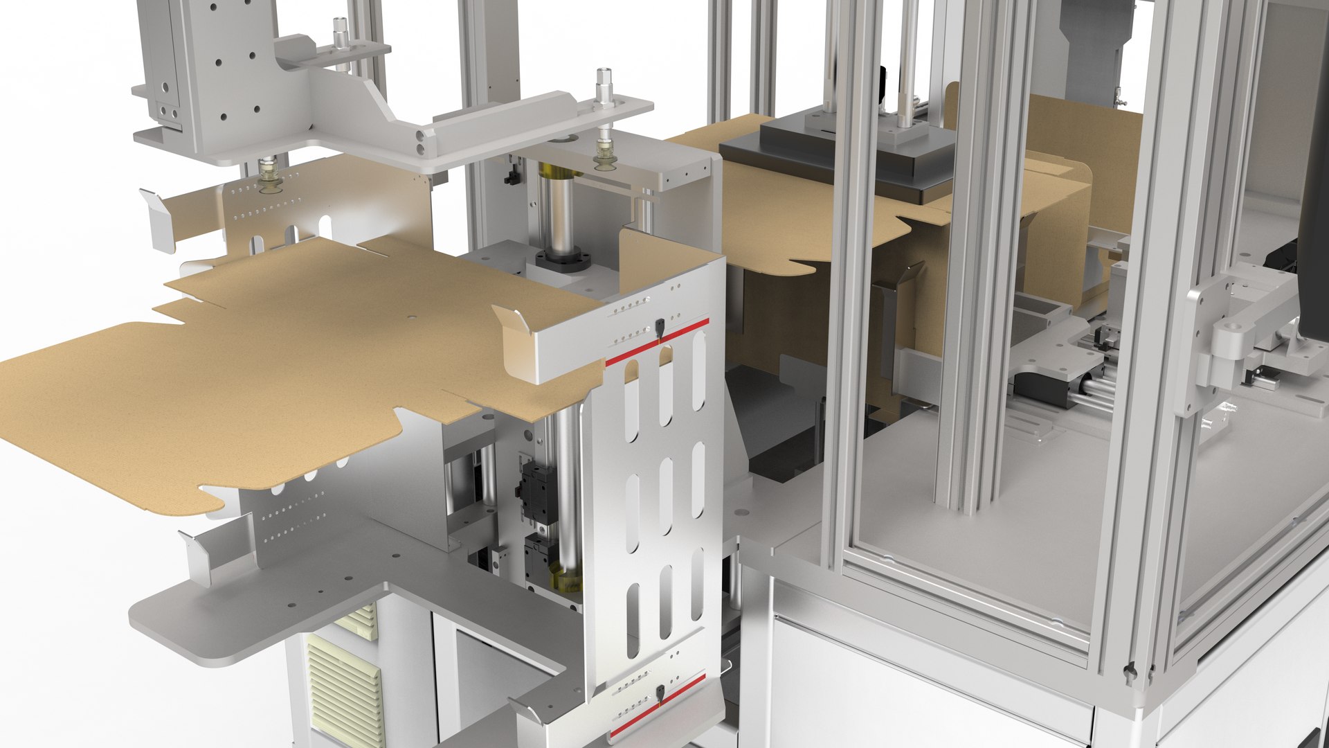 3D Automatic Folding Box Labeling Machine Model - TurboSquid 1855862