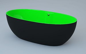 stone standing bathtub 3d model