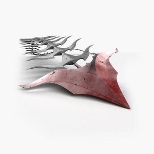 chained blades 3d model