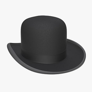 3D model black hat bowler