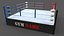 3D PBR Modular Professional Wrestling Rings 18ftx18ft model
