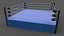 3D PBR Modular Professional Wrestling Rings 18ftx18ft model