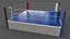 3D PBR Modular Professional Wrestling Rings 18ftx18ft model