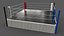 3D PBR Modular Professional Wrestling Rings 18ftx18ft model