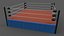 3D PBR Modular Professional Wrestling Rings 18ftx18ft model