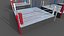 3D PBR Modular Professional Wrestling Rings 18ftx18ft model
