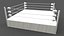 3D PBR Modular Professional Wrestling Rings 18ftx18ft model