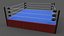 3D PBR Modular Professional Wrestling Rings 18ftx18ft model