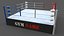 3D PBR Modular Professional Wrestling Rings 18ftx18ft model