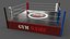 3D PBR Modular Professional Wrestling Rings 18ftx18ft model