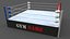 3D PBR Modular Professional Wrestling Rings 18ftx18ft model