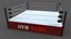 3D PBR Modular Professional Wrestling Rings 18ftx18ft model