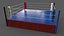 3D PBR Modular Professional Wrestling Rings 18ftx18ft model