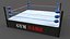 3D PBR Modular Professional Wrestling Rings 18ftx18ft model