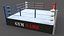 3D PBR Modular Professional Wrestling Rings 18ftx18ft model