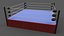 3D PBR Modular Professional Wrestling Rings 18ftx18ft model