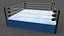 3D PBR Modular Professional Wrestling Rings 18ftx18ft model