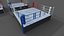 3D PBR Modular Professional Wrestling Rings 18ftx18ft model