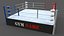 3D PBR Modular Professional Wrestling Rings 18ftx18ft model