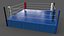 3D PBR Modular Professional Wrestling Rings 18ftx18ft model