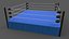 3D PBR Modular Professional Wrestling Rings 18ftx18ft model