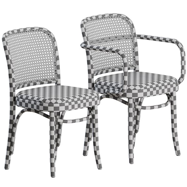 3D N 811 Mid Century Chair by Josef Hoffmann - TurboSquid 1778116