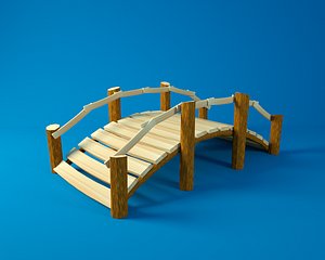 Cartoon Wooden Bridge