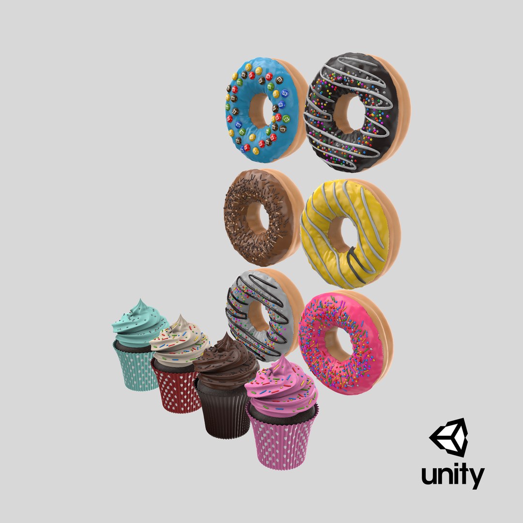 3D model Detailed Donuts And Cupcakes Collection https://p.turbosquid.com/ts-thumb/6G/3AjJpY/0P/stemcell_unity_render/png/1715279800/1920x1080/fit_q87/438c0e9340356579dc89908e4ba3ff6697b27114/stemcell_unity_render.jpg