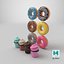 Detailed Donuts And Cupcakes Collection