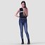 Julia Casual Standing 2 - 3D menschliches Modell