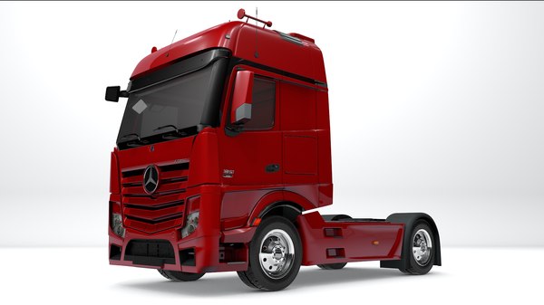 3D mercedes benz actros red model - TurboSquid 1559647