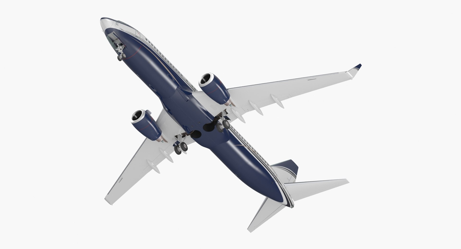 Boeing 737-800 Generic 3D Model preview
