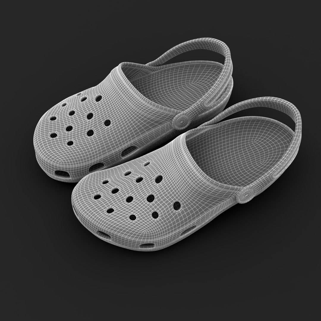 crocs shoes sandals clogs 3d 3ds