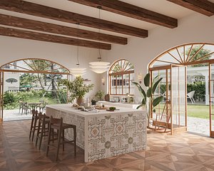 modern dining room